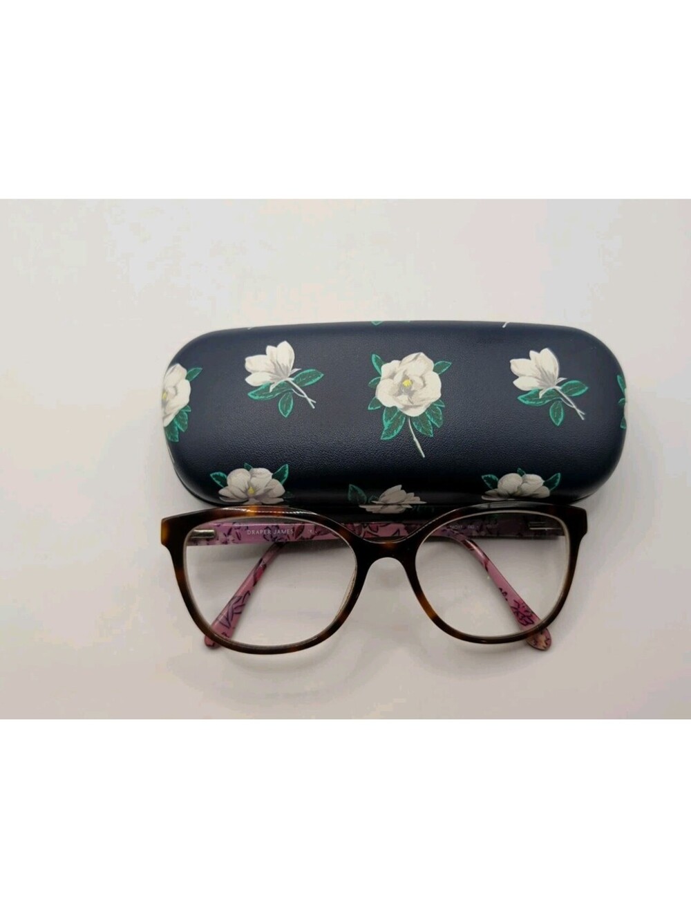 Draper James DJ5025 Eyeglasses Frames Women 54-17-140 Purple Tortoise Cat Eye